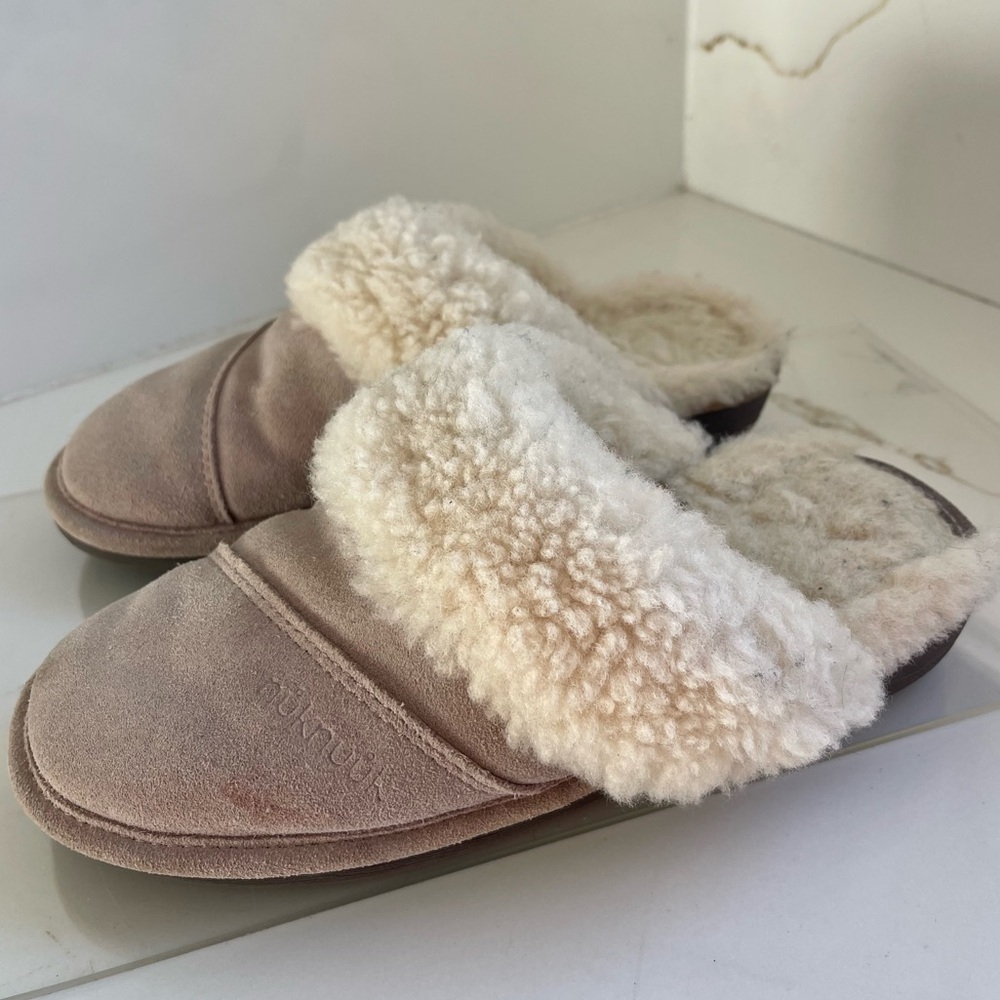 Nuknuuk 2.0 Women's beige Leather Slippers